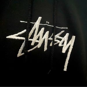 Black Stussy Hoodie - Size Small new without tags